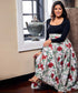 Two Tone Midi Dress With Pockets